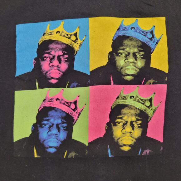 Notorious B.I.G Shirt Womens 2XL 25x25 Boxy Rapper - Picture 7 of 12